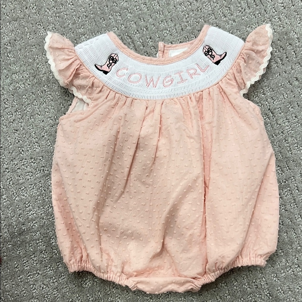 Pink Cowgirl Kids Casual Dress